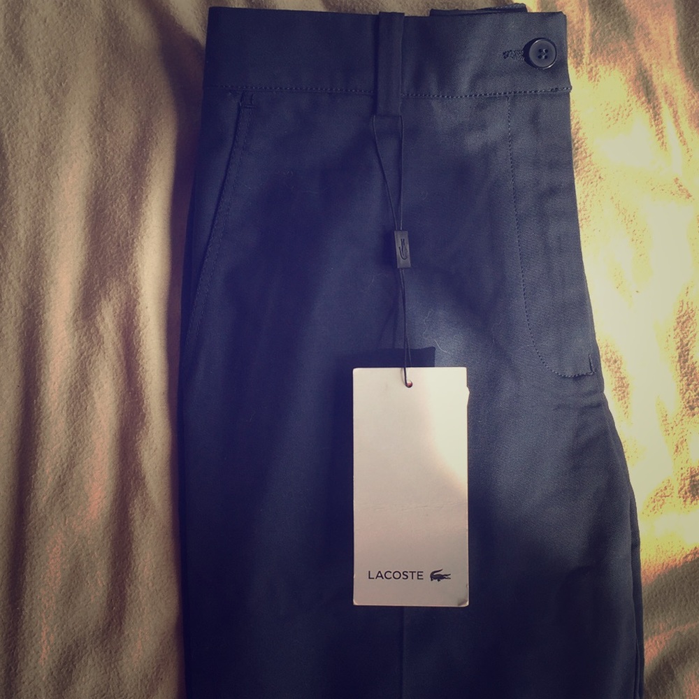 Lacoste navy blue pants never worn new with tags
